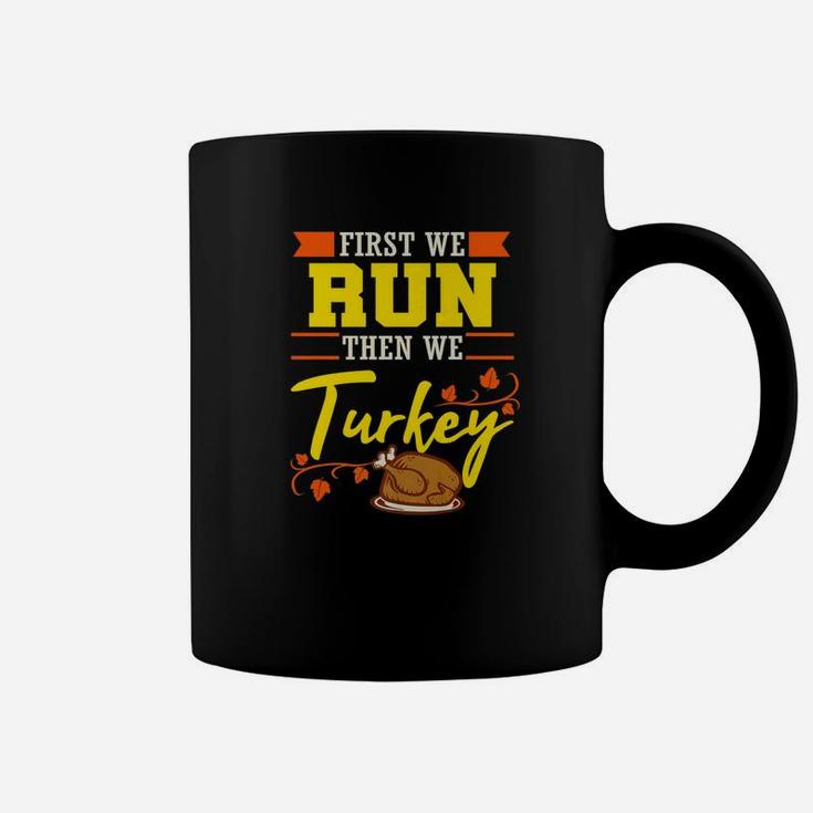 Running Thanksgiving Turkey Funny Runner 5k Marathon Coffee Mug
