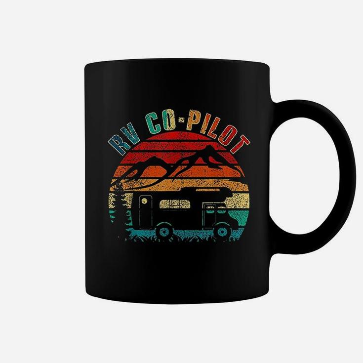 Rv Co Pilot Camping Funny Vintage Motorhome Travel Vacation Coffee Mug