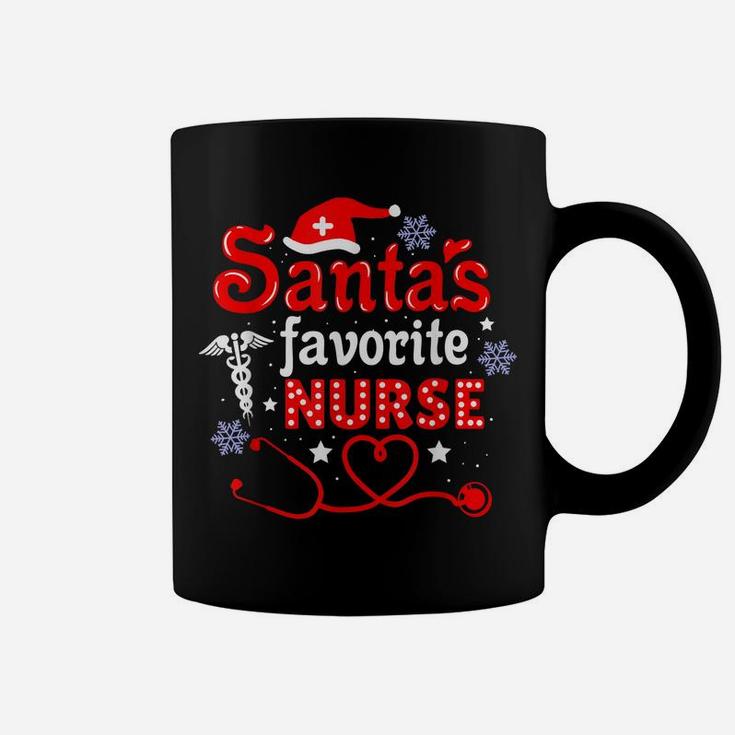 Santa's Favorite Nurse Christmas Coffee Mug