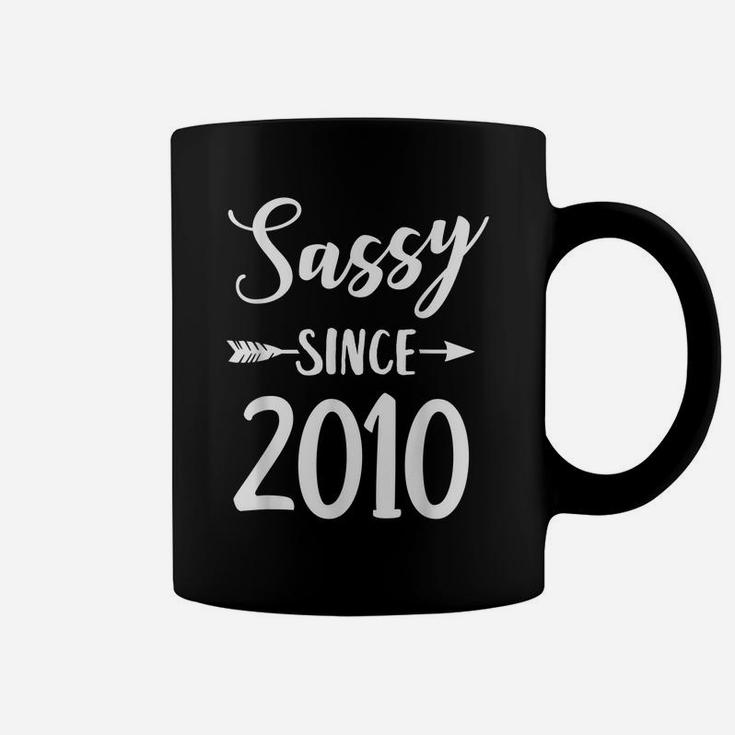 Sassy Since 2010 Classy Sassy Mom Gift Cute Birthday Coffee Mug