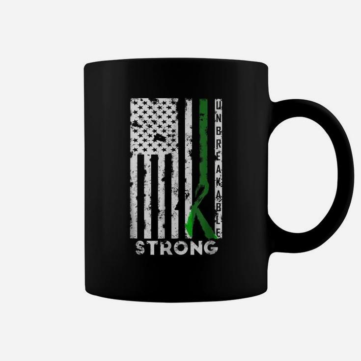 Scoliosis Awareness Month Tshirt Ribbon American Flag Tee Coffee Mug