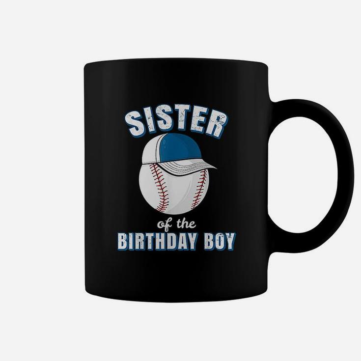 Sister Of The Birthday Boy Funny Baseball Player Girls Coffee Mug