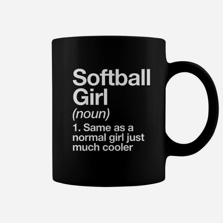 Softball Girl Definition Funny Sassy Sports Coffee Mug