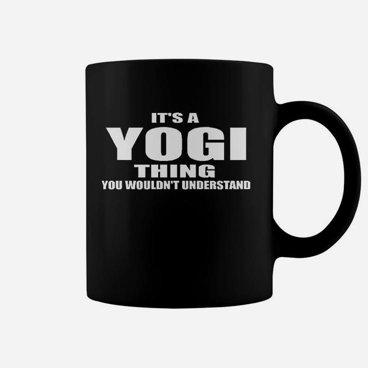 Stuff With Attitude Yogi Thing Navy Blue Coffee Mug