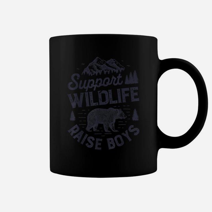 Support Wildlife Raise Boys T Shirt Mom Dad Mother Parents Coffee Mug
