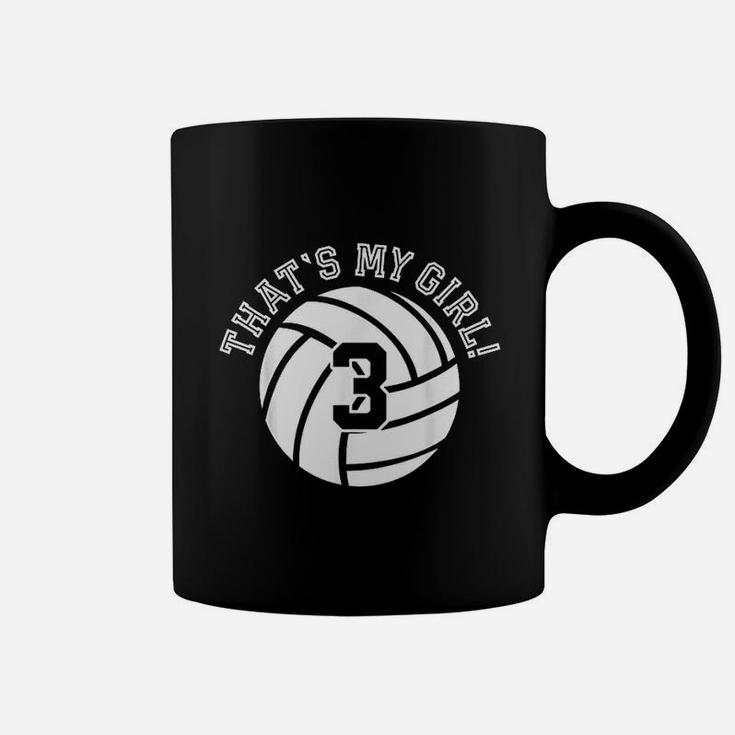 That Is My Girl 3 Volleyball Player Mom Or Dad Gifts Coffee Mug