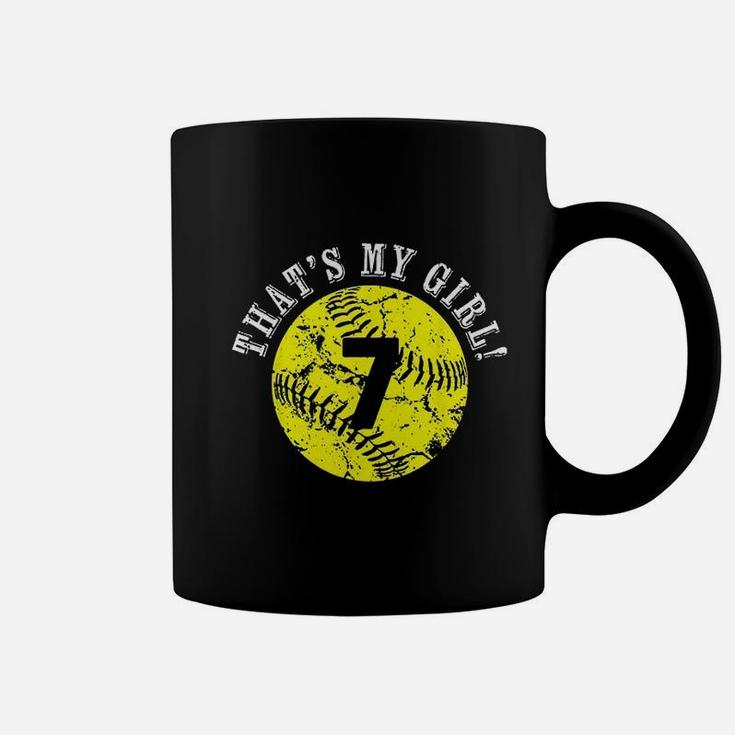 That Is My Girl Softball Player Mom Or Dad Gift Coffee Mug