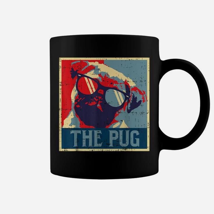 The Pug Obama Poster Vintage Animal Pet Dog Lover Owner Gift Coffee Mug