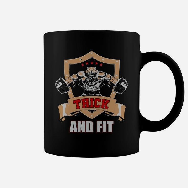 Thick And Fit Strong Gymer Symbol Coffee Mug
