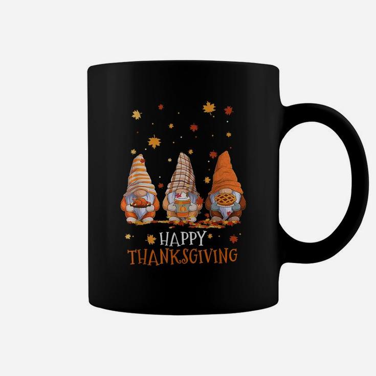 Three Gnomes Happy Thanksgiving Autumn Fall Pumpkin Spice Coffee Mug