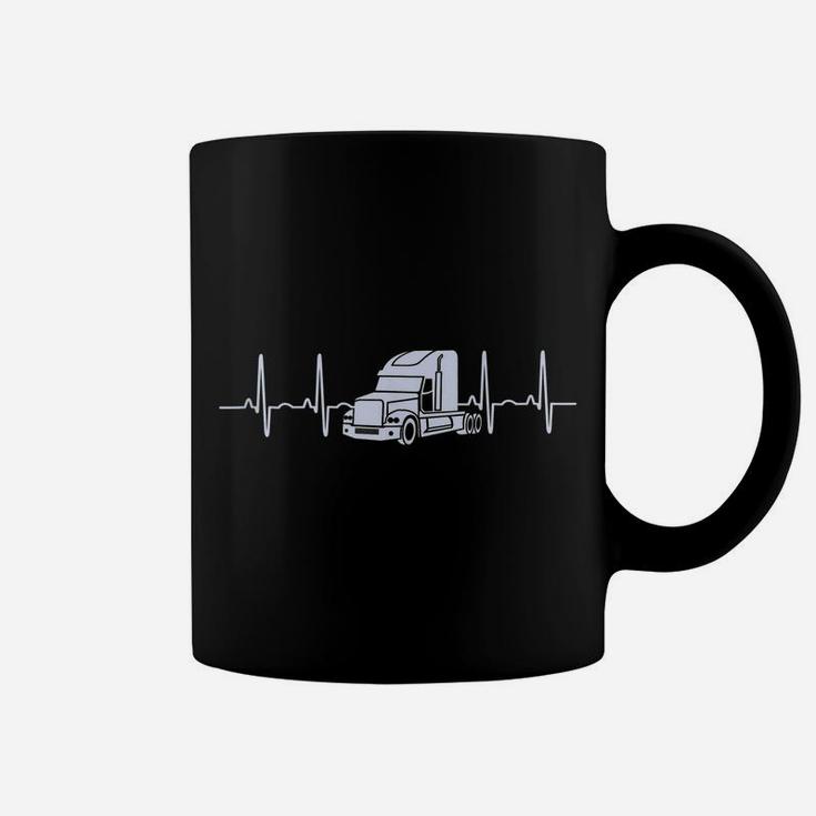Truck Driver Pulse Big Rig Trucking Gift For Truckers Coffee Mug
