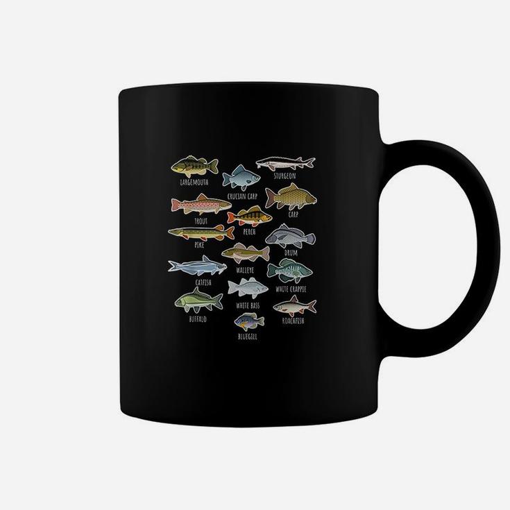 Types Of Freshwater Fish Species Fishing Coffee Mug