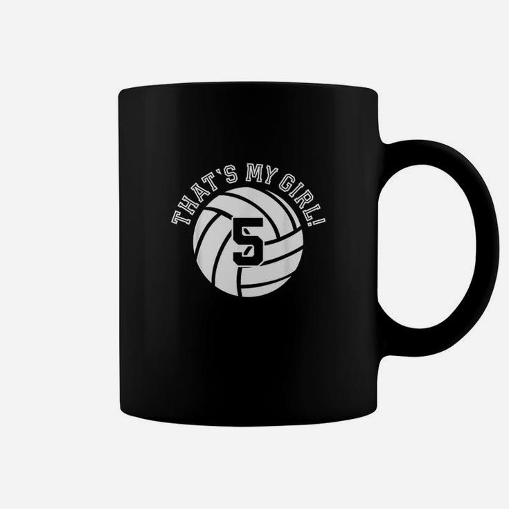 Unique That's My Girl Volleyball Player Mom Or Dad Coffee Mug