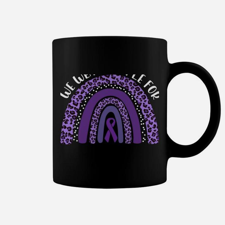 We Wear Purple For Prematurity Awareness Rianbow Ribbon Coffee Mug