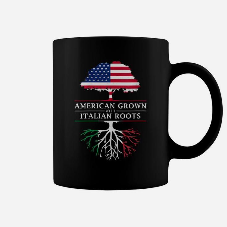 Womens American Grown With Italian Roots - Italy Coffee Mug