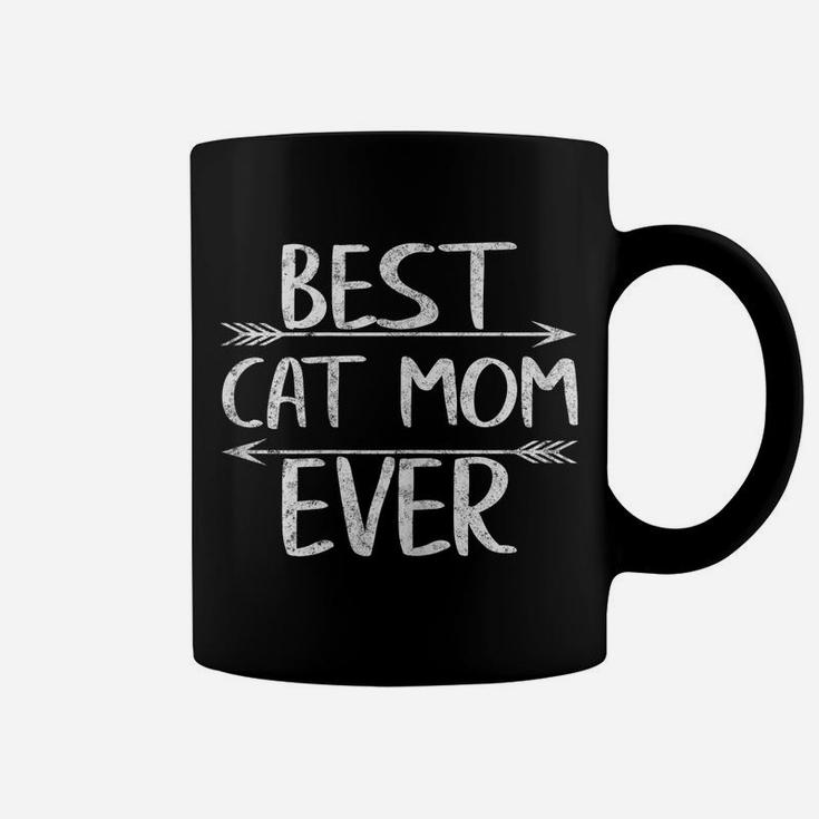 Womens Best Cat Mom Ever Shirt Funny Mother's Day Gift Christmas Coffee Mug