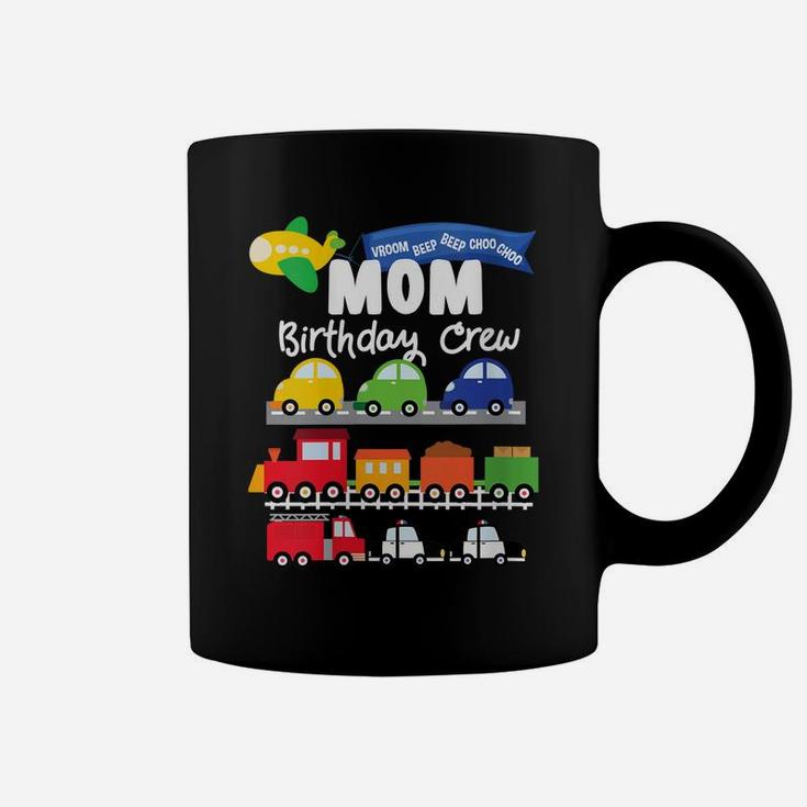 Womens Mom Transportation Birthday Airplane Cars Fire Truck Train Coffee Mug
