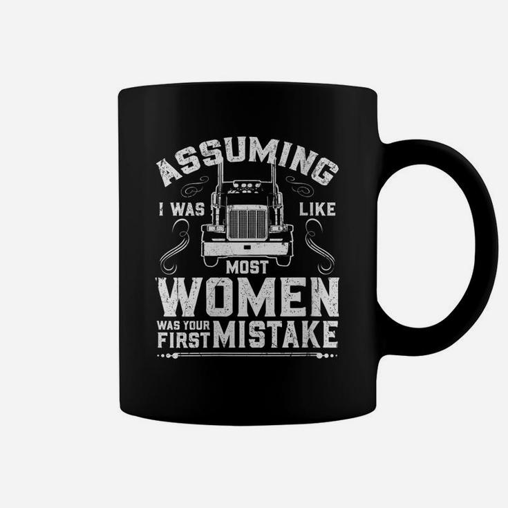 Womens Woman Trucker Female Truck Driver Coffee Mug