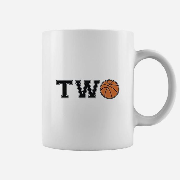 2nd Birthday Gift For Two Years Old Basketball Coffee Mug