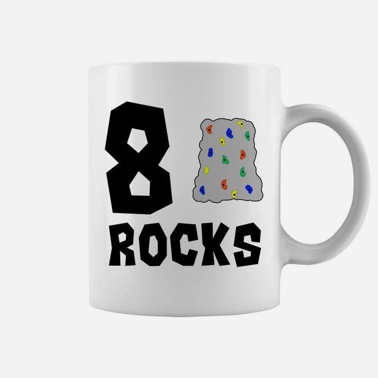 8 Year Old Rock Climbing Birthday Party 8th Birthday Coffee Mug