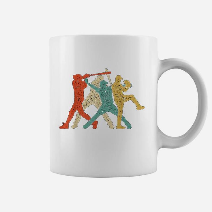 Baseball Retro Vintage Catcher Pitcher Batter Boys Coffee Mug
