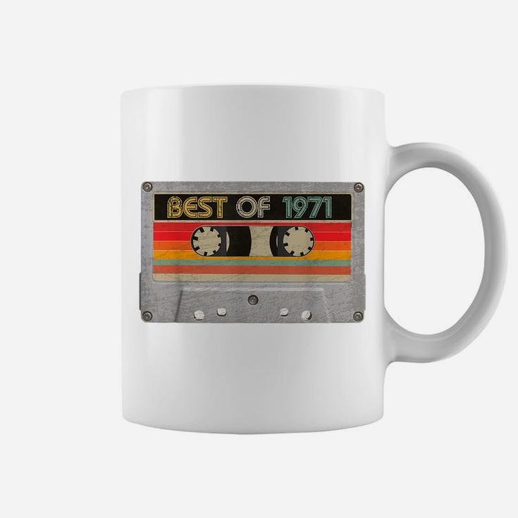 Best Of 1971 49Th Birthday Gifts Cassette Tape Vintage Coffee Mug