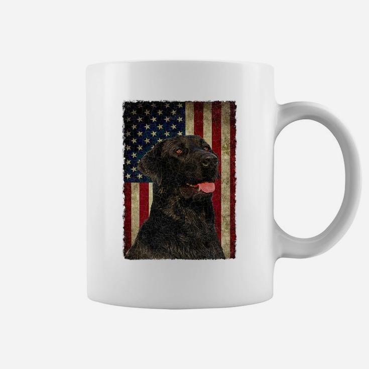 Black Lab Tshirt Gift USA Flag Lab Owner Hunting Dog Shirt Coffee Mug