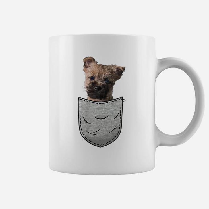 Cairn Terrier Puppy Chest Pocket Dog Lover & Owner Coffee Mug