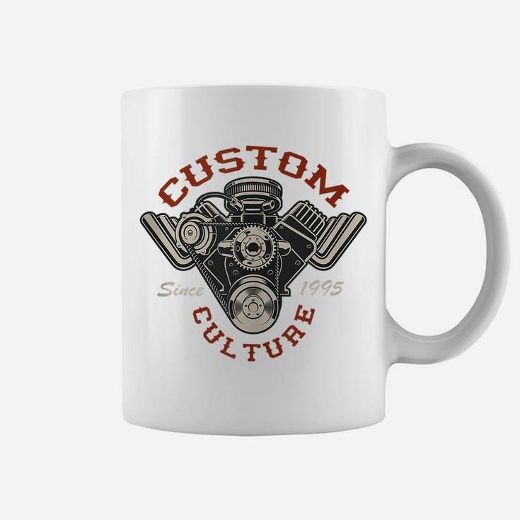 Custom Culture Since 1995 Old School Hot Rod Retro Vintage Coffee Mug