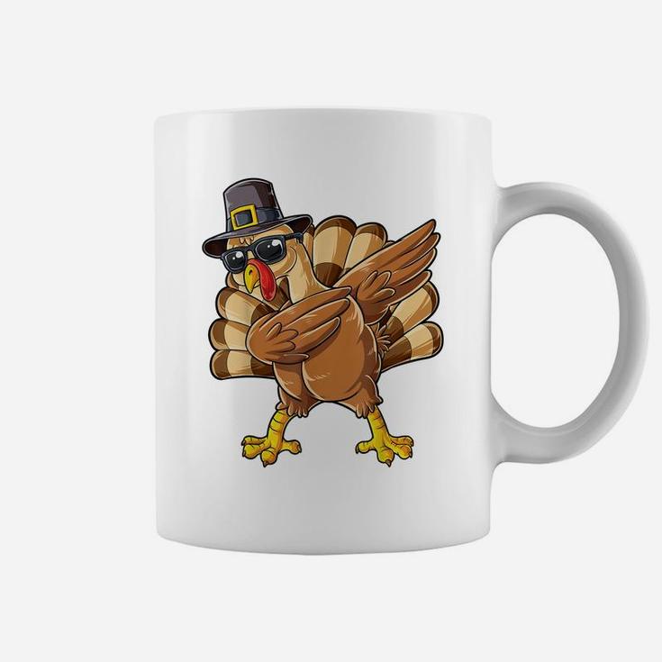 Dabbing Turkey Thanksgiving Day Gifts Pilgrim Boys Kids Men Coffee Mug