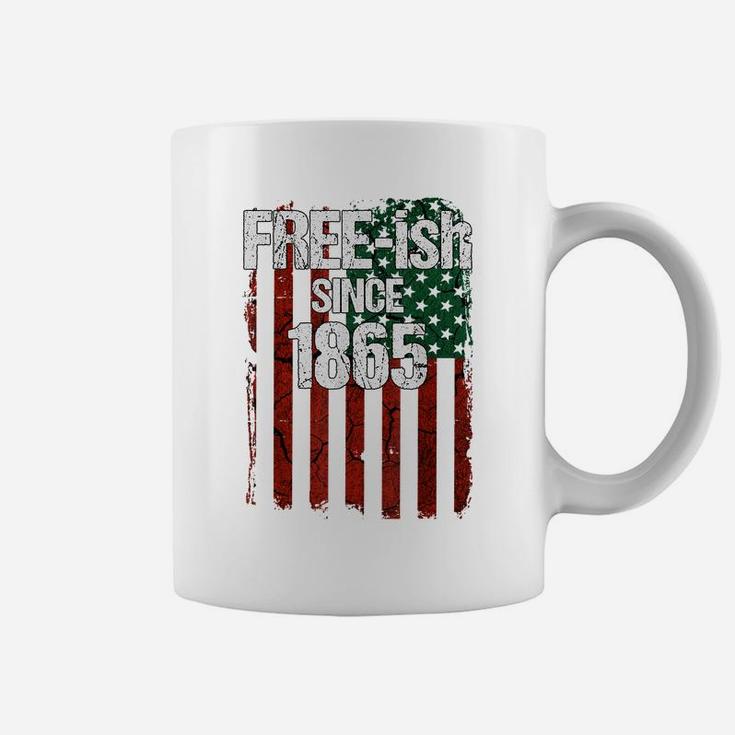 Free-Ish Since 1865 Juneteenth Day Flag Black Pride Gift Coffee Mug