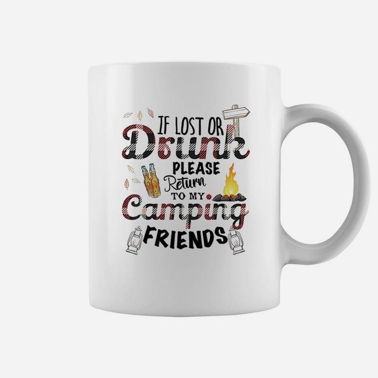 Funny Camping With Sayings If Lost Or Drunk Coffee Mug