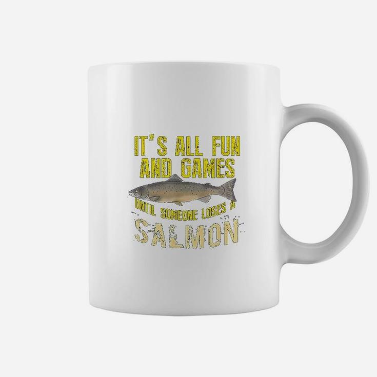 Funny Salmon Fishing Freshwater Saltwater Fish Gift Coffee Mug