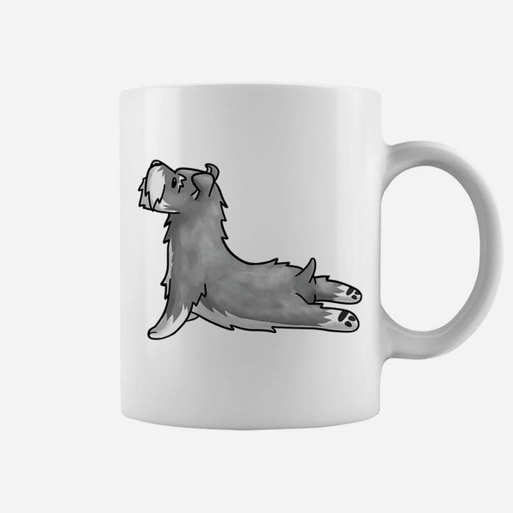Funny Schnauzer Yoga Cute Dog Gift Tee Coffee Mug