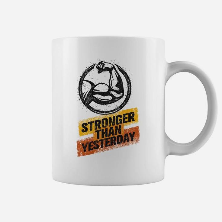 Gymer Workout Stronger Than Yesterday Coffee Mug
