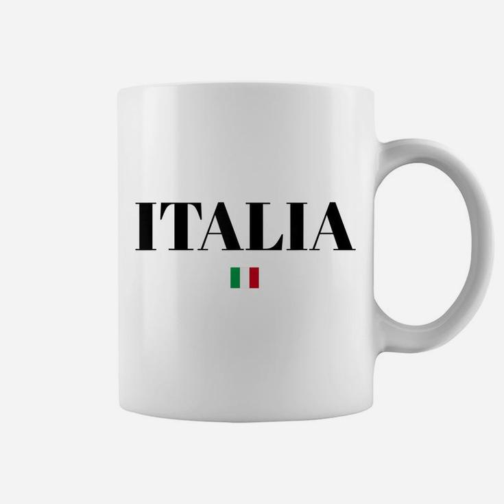 Italia Flag Italy | Men Woman Kids | White Italian Coffee Mug