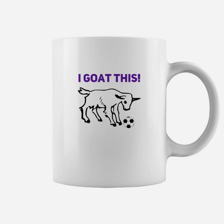 Kids Cool Goat Soccer Funny Premium Uniform Boys Girls Coffee Mug