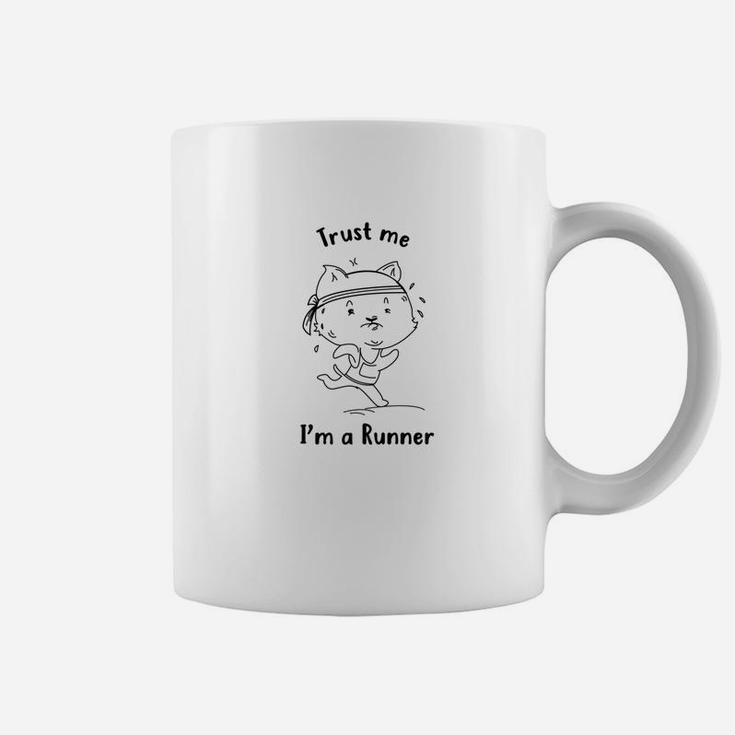 Kitten Of Trust Running Cat Exercise Coffee Mug