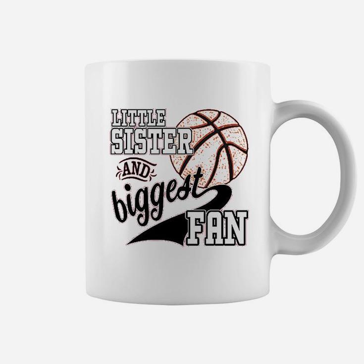 Little Sister And Biggest Fan Basketball Player Coffee Mug