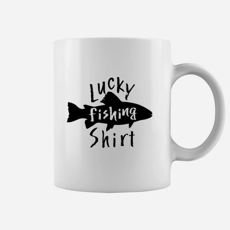 Lucky Fishing Fish Youth Long Sleeve Coffee Mug