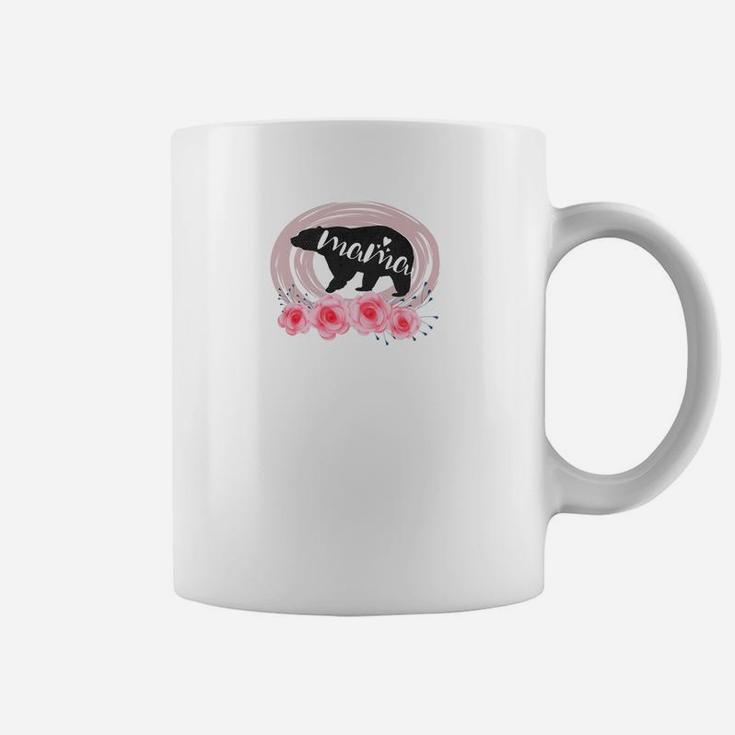 Mama Bear Cute Camping Tee For Women On Mothers Day Coffee Mug