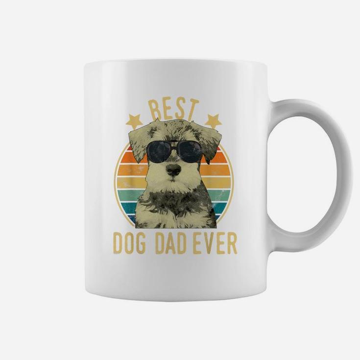 Mens Best Dog Dad Ever Miniature Schnauzer Father's Day Gift Coffee Mug