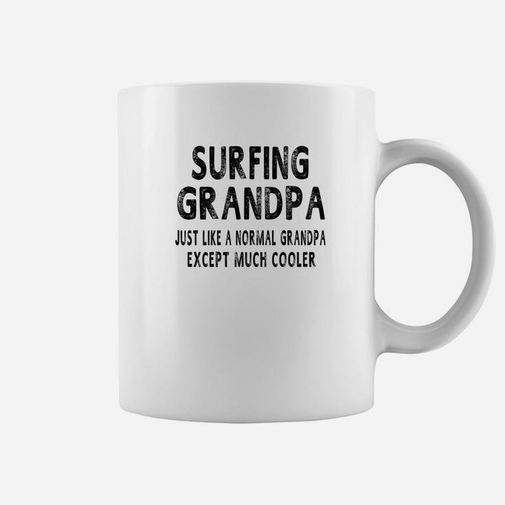 Mens Surfing Grandpa Fathers Day Gifts Grandpa Mens Coffee Mug