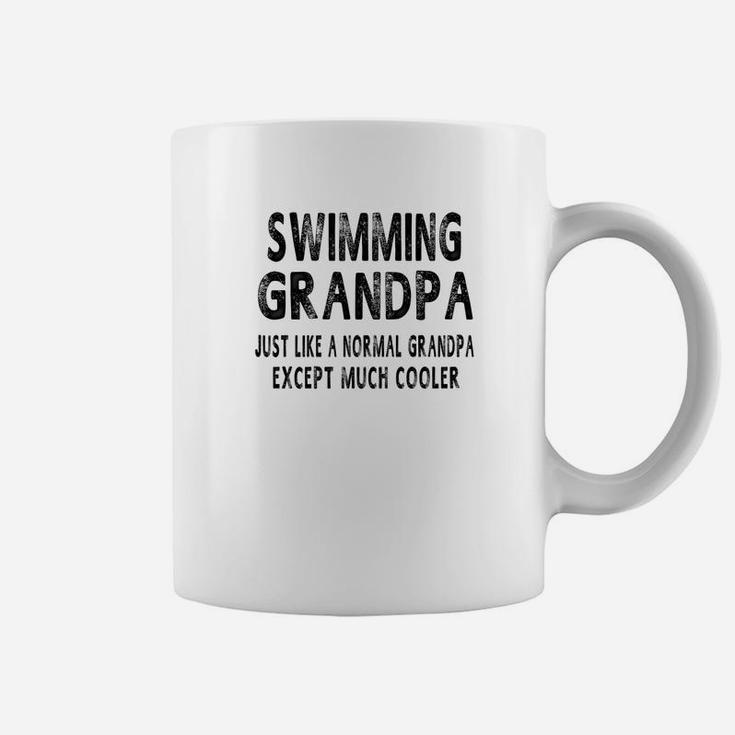 Mens Swimming Grandpa Fathers Day Gifts Grandpa Mens Coffee Mug