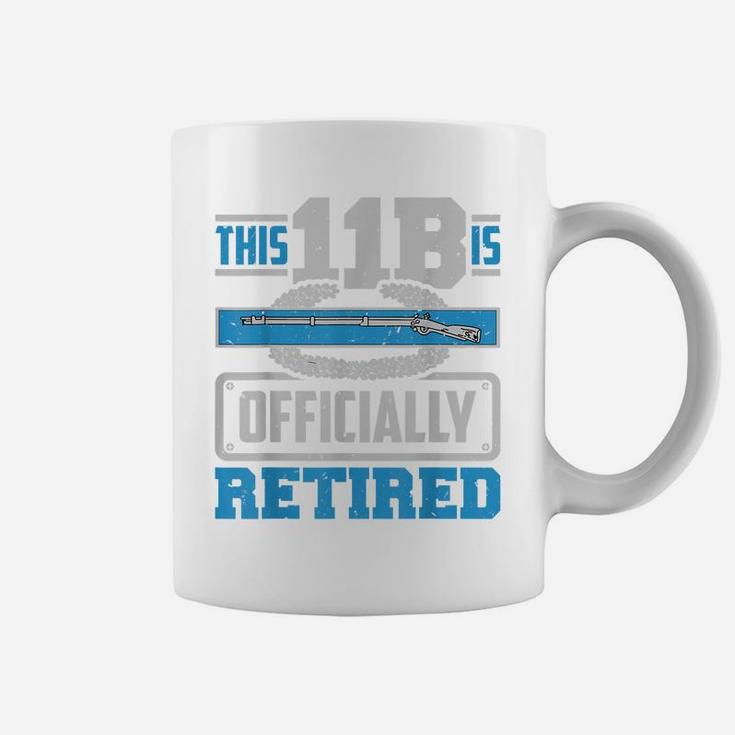 Retired Army 11B Infantry Veteran With Combat Infantry Badge Coffee Mug