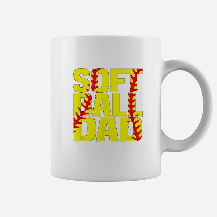 Softball Dad Proud Dad Fathers Day Gift Idea Coffee Mug