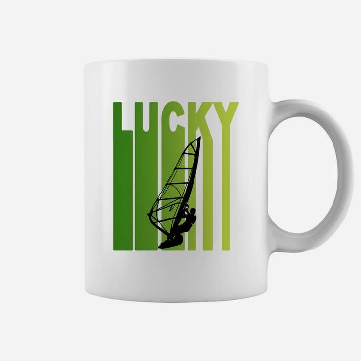 St Patricks Day Lucky Wind Surfing Funny Sport Lovers Gift Coffee Mug