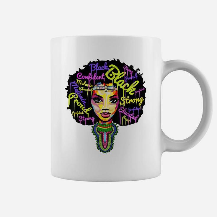 Strong African Queen Shirts For Women - Proud Black History Coffee Mug