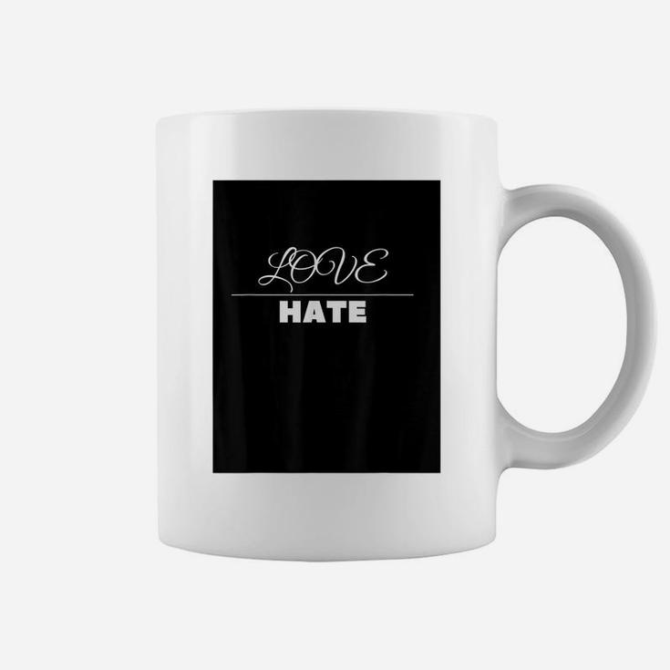 Thin Line Between Love And Hate Design Coffee Mug