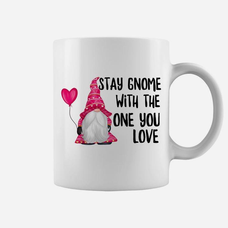 Womens Valentine's Day Stay Gnome With One You Love Be Safe Raglan Baseball Tee Coffee Mug
